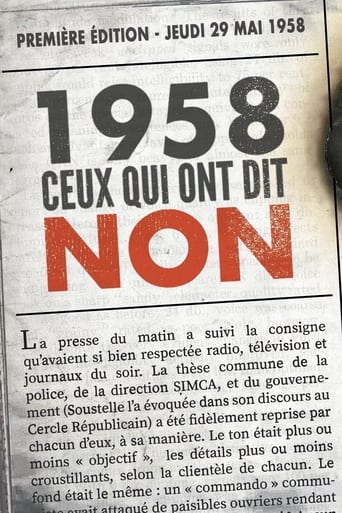 Poster of 1958, ceux qui ont dit non