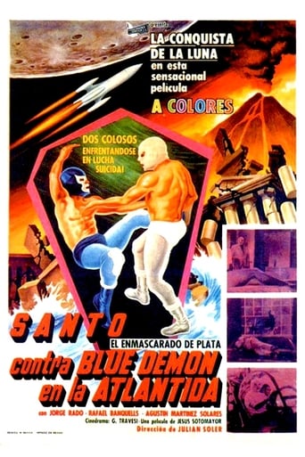 Poster of Santo vs. Blue Demon in Atlantis