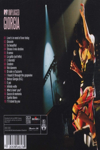 Giorgia MTV Unplugged poster