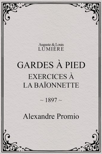 Gardes à pied : exercices à la baïonnette (1897)