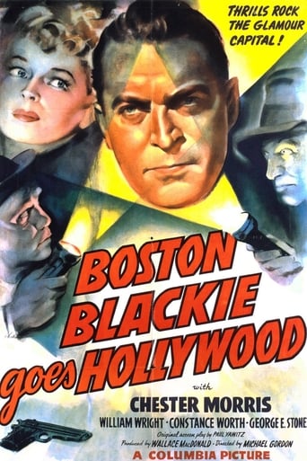 Poster för Boston Blackie Goes Hollywood