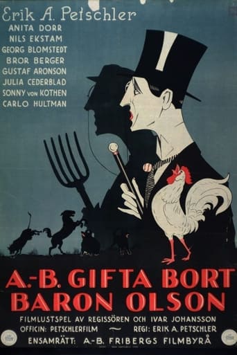 Poster för A.-B. gifta bort baron Olson