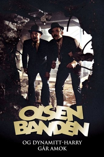 Poster för Olsen-banden og Dynamitt-Harry går amok