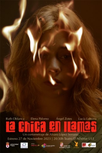 La chica en llamas poster