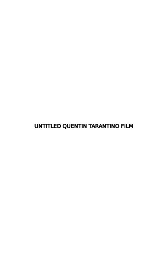 Untitled Quentin Tarantino Film