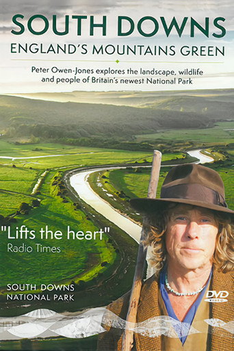 Cartell de South Downs: England's Mountains Green