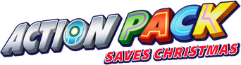 The Action Pack Saves Christmas logo