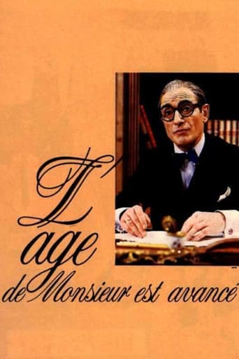 Poster för L'âge de Monsieur est avancé