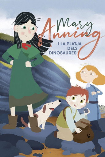 Cartell de Mary Anning i la platja dels dinosaures