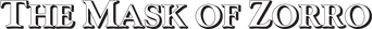 The Mask of Zorro logo