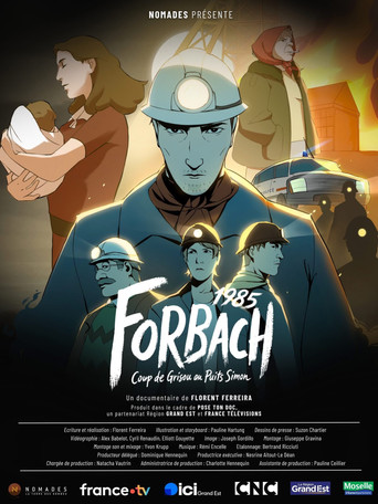 Affiche de 1985 FORBACH, Coup de Grisou au Puits Simon