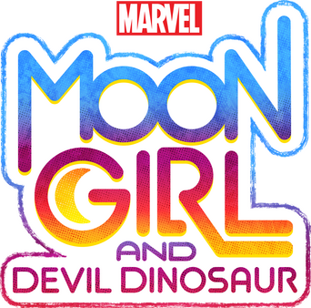 Marvel's Moon Girl and Devil Dinosaur logo