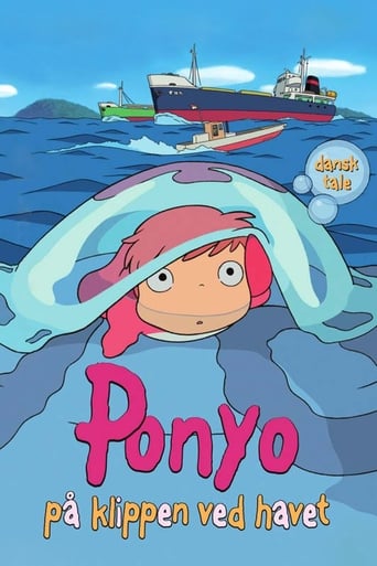 Ponyo på klippen ved havet