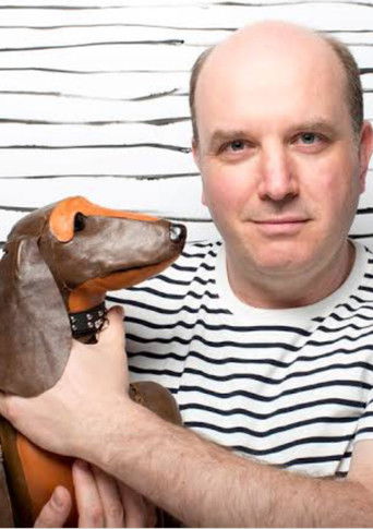 Picasso and his dog poster