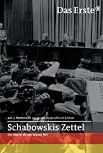 Poster of Schabowskis Zettel - Die Nacht, als die Mauer fiel
