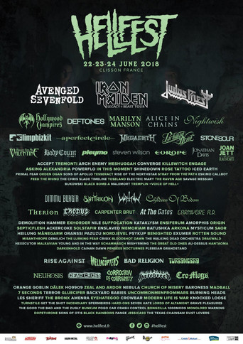 Le Festival Hellfest 2018 poster