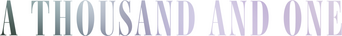 A Thousand and One logo