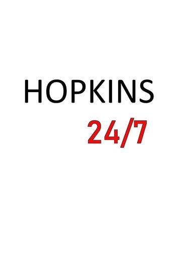 Hopkins 24/7 poster