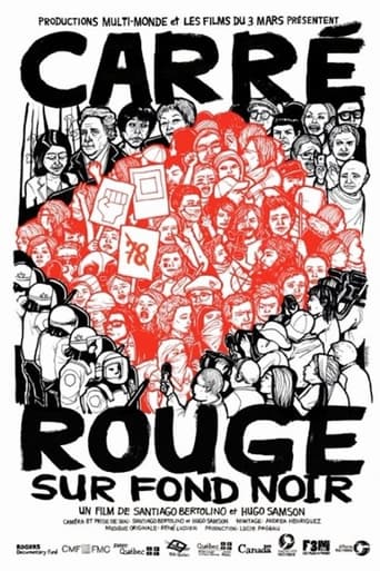 Poster för Carré rouge sur fond noir