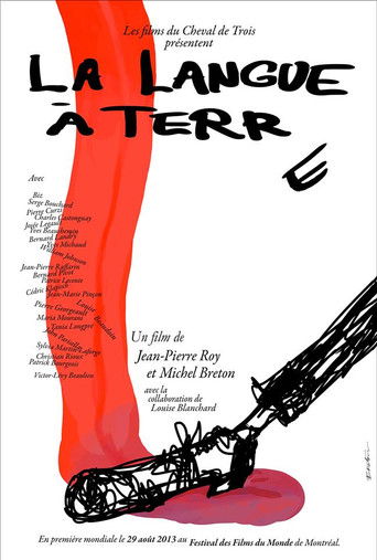 La langue à terre poster