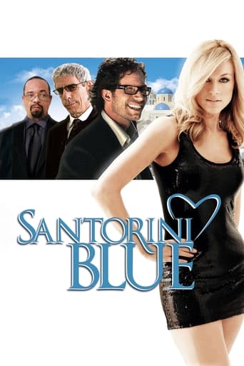 Poster of Santorini Blue