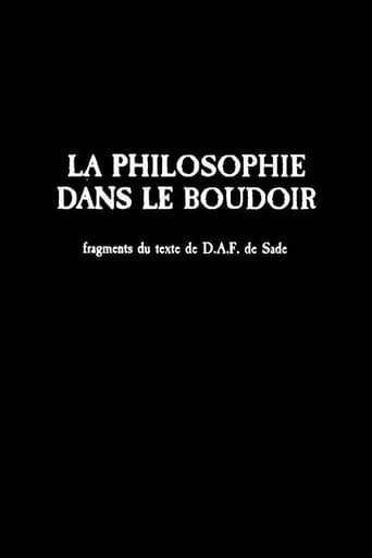 Poster för La philosophie dans le boudoir