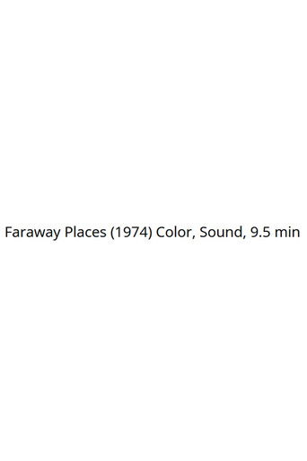 Faraway Places (1972)