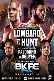 BKFC 22 Lombard vs Hunt poster