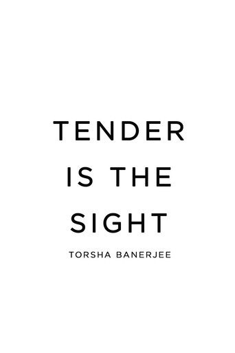 Tender Is The Sight poster