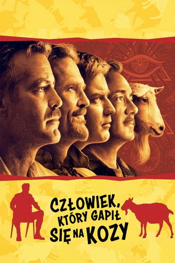 Plakat: Człowiek, który gapił się na kozy