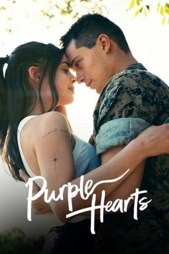 Movie poster: Purple Hearts (2022) เพอร์เพิลฮาร์ท