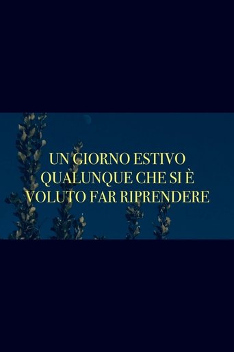 A summer day being filmed poster