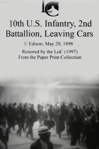 Poster för 10th U.S. Infantry, 2nd Battalion Leaving Cars