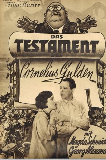 Poster för Das Testament des Cornelius Gulden