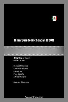 El marquiz de Michoacán poster