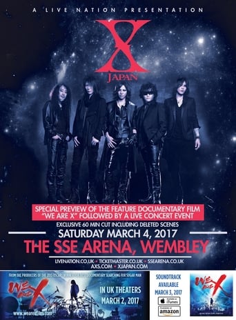 Poster of x japan live 2017 at the Wembley arena