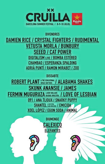 Damien Rice -  Festival Barcelona 2015 poster