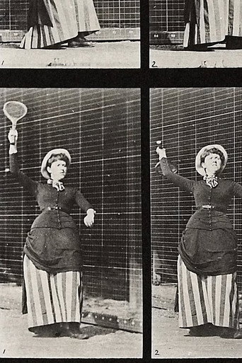 Woman playing lawn tennis