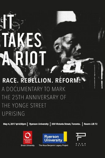 It Takes A Riot: Race, Rebellion, Reform poster