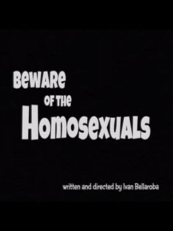 Beware of the Homosexuals poster