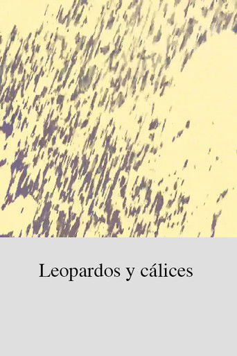 Leopardos y cálices poster