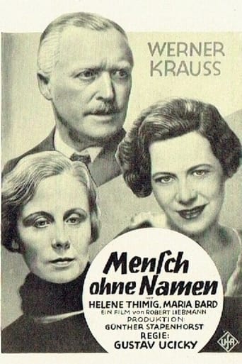 Poster för Mensch ohne Namen