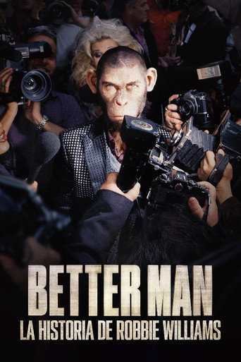 Póster de Better Man: La historia de Robbie Williams