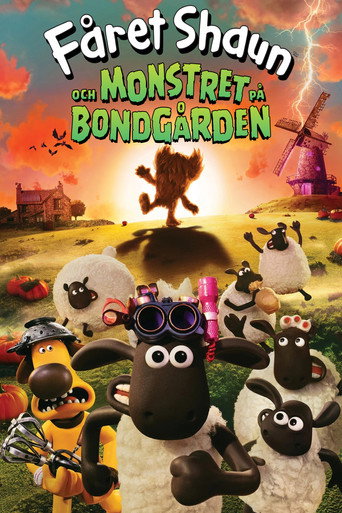 Filmaffisch: Fåret Shaun och Monstret på Bondgården (sv. tal)