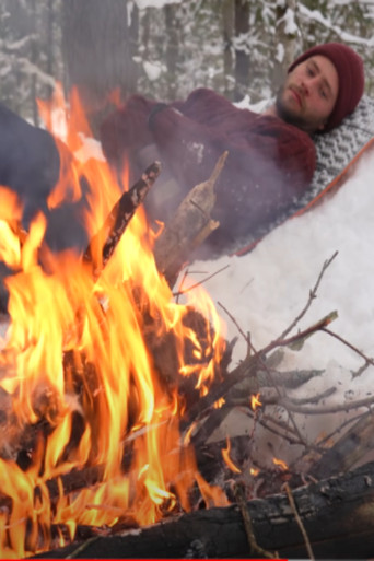 3 Days Solo Winter Camping - deep snow, no tent, below -20°C poster