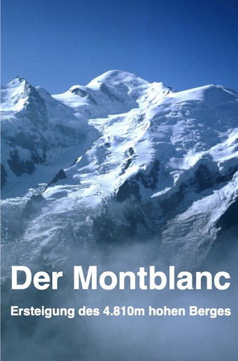 Cartell de Der Montblanc "Ersteigung des 4.810 m hohen Berges"