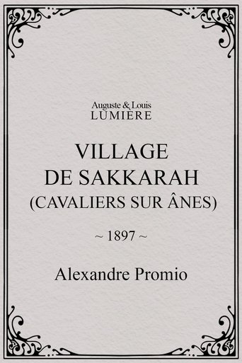 Village de Sakkarah (cavaliers sur ânes) (1897)
