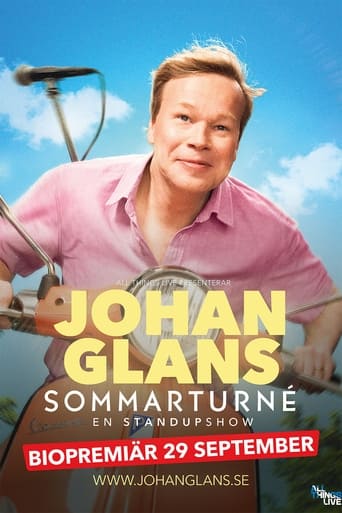 Poster för Johan Glans sommarturné - en standupshow