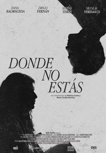 Donde no estás poster