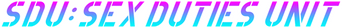 SDU: Sex Duties Unit logo